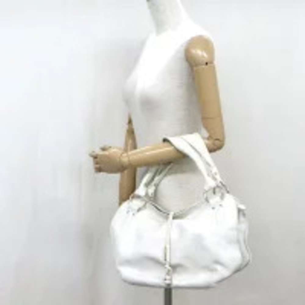 Celine Bittersweet Shoulder Bag White Leather Handbag - Picture 5 of 6